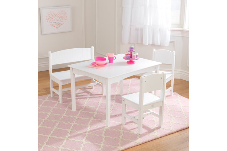 Kidkraft nantucket table with deals bench and 2 chairs